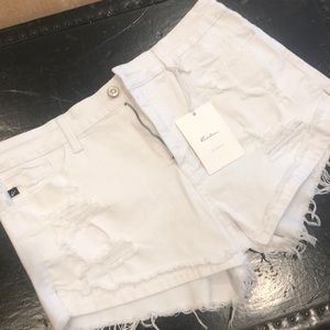 Jean shorts white